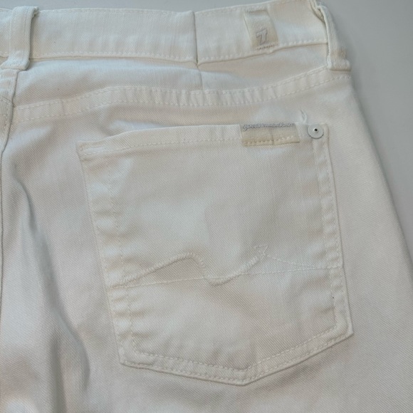 7 For All Mankind White Bootcut Jeans Women’s Size 29 - Picture 5 of 11